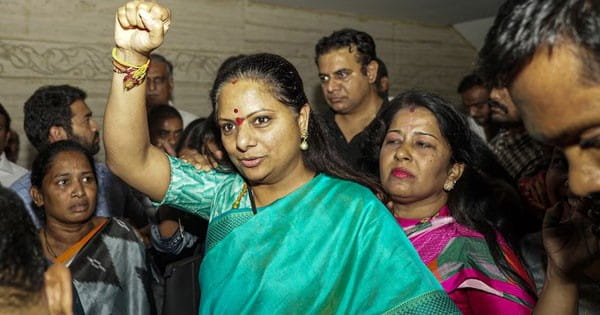 दिल्ली शराब नीति केस : CBI ने BRS नेता के. कविता को ED की हिरासत से किया गिरफ्तार