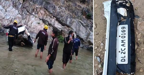 बागेश्वर में दर्दनाक हादसा : 300 फीट नीचे नदी में गिरी कार, दो सगे भाइयों समेत चार की मौत; दर्शन करने जा रहे थे युवक