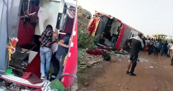 Shivpuri News : इंदौर से ग्वालियर जा रही बस पुल से गिरी, कांच तोड़कर यात्रियों को बाहर निकाला, 8 लोग घायल