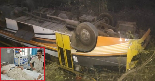 बैतूल में बड़ा हादसा : चुनाव ड्यूटी से लौट रहे पुलिस जवान और होमगार्ड सैनिकों से भरी बस पलटी, कई घायल; छिंदवाड़ा से राजगढ़ जा रही थी बस