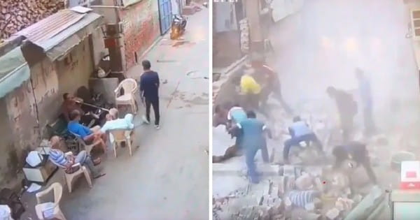 VIDEO : गुरुग्राम में कुर्सी पर बैठे बात कर रहे थे लोग... अचानक गिर गई श्मशान घाट की दीवार, बच्ची समेत 4 की मौत