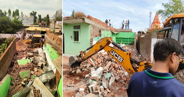 गुना में लव जिहाद : जख्मों में मिर्च भरकर फेवीक्विक से चिपका दिए थे होंठ; आरोपी के घर पर चला बुलडोजर