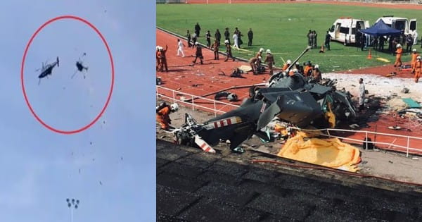 Malaysia Helicopter Crash : मलेशिया में बीच आकाश में सेना के दो हेलिकॉप्टर आपस में टकराए, 10 लोगों की मौत; देखें दिल दहला देने वाला VIDEO