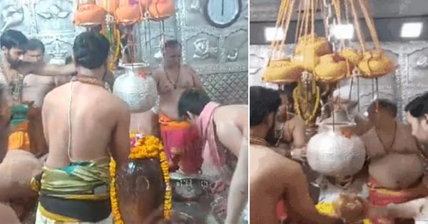 महाकाल मंदिर के गर्भगृह में बांधी गलंतिका, गर्मी से राहत देगा 11 नदियों का जल, कलशों से 2 माह तक निरंतर प्रवाहित होगी जलधारा