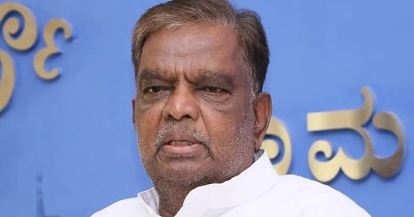 BJP सांसद और पूर्व केंद्रीय मंत्री वी.श्रीनिवास का निधन, 4 दिन से ICU में थे; एक महीने पहले ही राजनीति से लिया था संन्यास