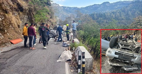 उत्तराखंड में सड़क हादसा : मसूरी-देहरादून रोड पर गहरी खाई में गिरी SUV, पांच लोगों की मौत; एक की हालत गंभीर