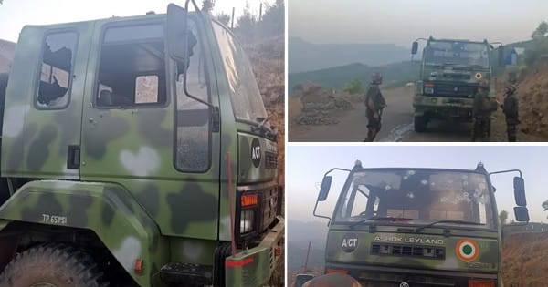 जम्मू-कश्मीर में आतंकी हमला : एयरफोर्स का जवान शहीद, चार घायल; पुंछ में सुरक्षाबलों के वाहनों पर आतंकियों ने की थी फायरिंग