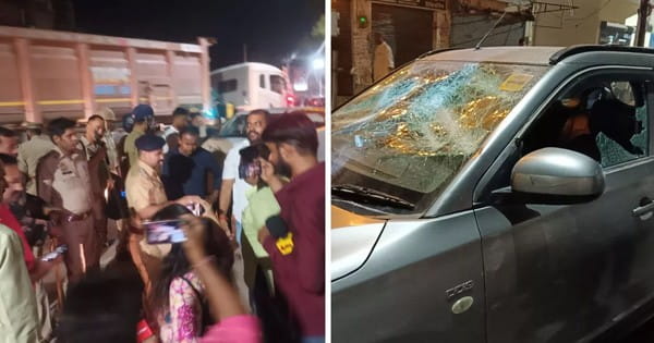 VIDEO : अमेठी में कांग्रेस कार्यालय के बाहर खड़ी गाड़ियों में तोड़फोड़, भाजपा पर हमला करने का आरोप