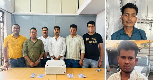 बीटेक और एमबीए पास युवक छाप रहे थे जाली नोट, क्राइम ब्रांच ने दबोचा, 100 रुपए के 45 जाली नोटों साथ लैपटॉप और कलर प्रिंटर जब्त