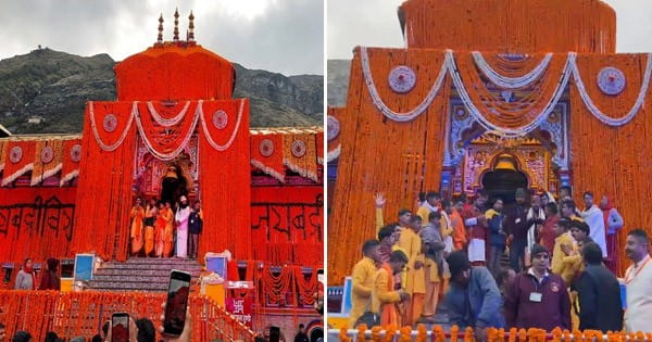 वैदिक मंत्रोच्चार के साथ खुले बद्रीनाथ धाम के कपाट, ब्रह्ममुहूर्त में हुई गणेश और द्वार पूजा; पावन पल के साक्षी बने हजारों श्रद्धालु