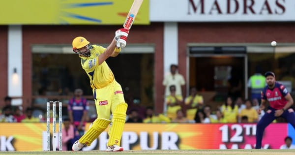 CSK vs RR : चेन्नई ने राजस्थान को 5 विकेट से हराया, कप्तान ऋतुराज गायकवाड़ ने नाबाद 42 रन बनाए, सिमरजीत ने 3 विकेट झटके