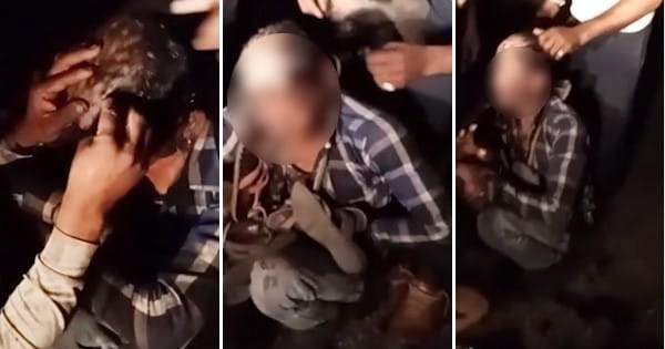 गुना में युवक के साथ अमानवीयता : बंधक बनाकर पहनाई जूतों‎ की माला... मुंह पर पोती कालिख, मुंडन कर बनाया वीडियो; पीड़ित का दावा- पेशाब भी पिलाई