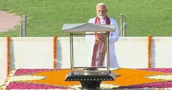 PM Modi Oath Taking Ceremony : शपथ ग्रहण से पहले छावनी बनी दिल्ली,  बापू और अटल जी की समाधि पर पहुंचे मोदी
