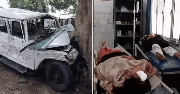 अमेठी में भीषण सड़क हादसा : पहले बुलेट को मारी टक्कर... फिर पेड़ से टकराई बोलेरो, तीन महिलाओं सहित पांच की मौत