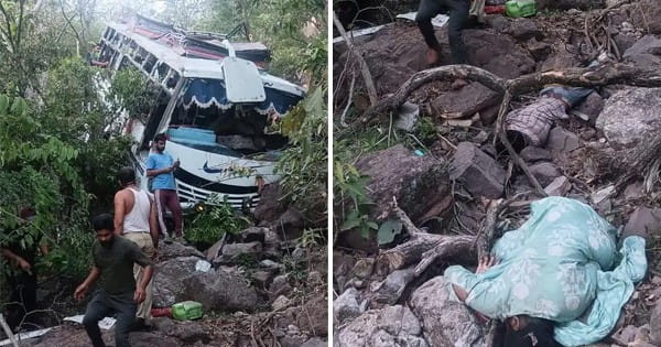 जम्मू-कश्मीर में श्रद्धालुओं पर आतंकी हमला : आतंकियों ने बस पर की ताबड़तोड़ फायरिंग... अनियंत्रित होकर खाई में गिरी; 10 की मौत
