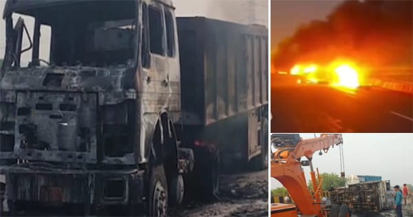 बेगमगंज और सिलवानी के 2 शख्स कानपुर में जिंदा जले, रोड एक्सीडेंट के दौरान पिकअप में फंस गए थे दोनों
