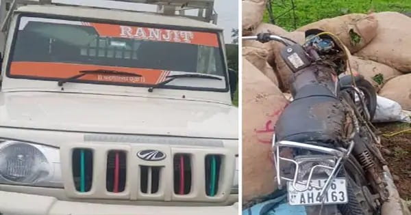 जबलपुर में हादसा : पिकअप ने टक्कर बाइक को मारी टक्कर, मासूम समेत 3 की मौत; बेटी का इलाज कराकर घर लौट रही थीं महिला