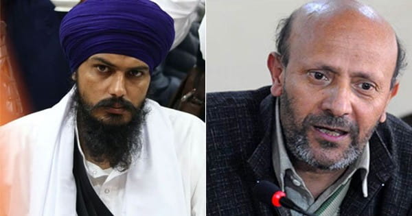 खालिस्तान समर्थक अमृतपाल सिंह और कश्मीरी नेता रशीद ने सांसद पद की शपथ ली, दोनों पैरोल पर जेल से बाहर आए