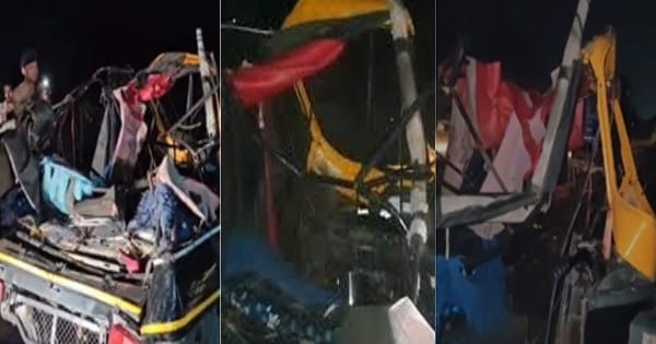 शहडोल में ऑटो-ट्रेलर की भीषण टक्कर, एक ही परिवार के 4 लोगों की मौत