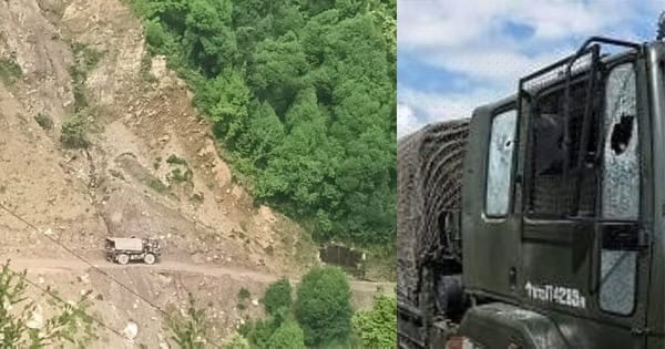 जम्मू कश्मीर : कठुआ में सेना के वाहन पर आतंकी हमला, 4 जवान शहीद, 6 घायल; घात लगाकर की गोलीबारी