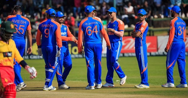 IND vs ZIM 3rd T20 : भारत ने तीसरा टी-20 मैच 23 रन से जीतकर सीरीज में बनाई 2-1 की बढ़त, सुंदर वाशिंगटन ने लिए 15 रन देकर 3 विकेट