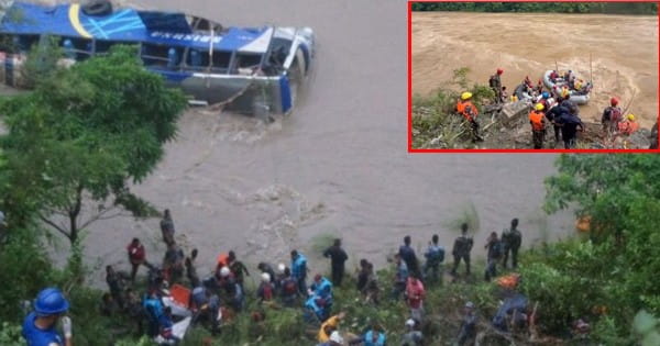 नेपाल में मौसम का कहर : लैंडस्लाइड से त्रिशुली नदी में बहीं 2 बसें, 60 से ज्यादा लोग लापता; काठमांडू से कई उड़ानें रद्द