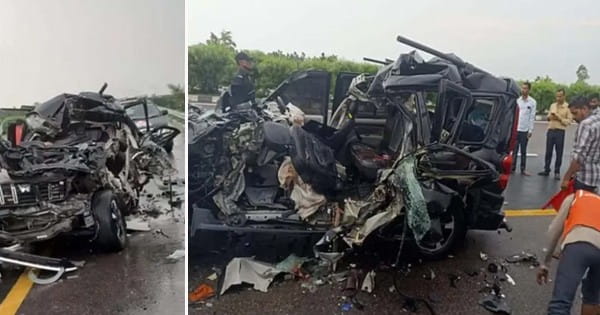 Unnao Road Accident Update : लखनऊ-आगरा एक्सप्रेस-वे पर हुए सड़क हादसे में 5 की मौत; तेज रफ्तार स्कॉर्पियो ने ट्रक में मारी थी टक्कर