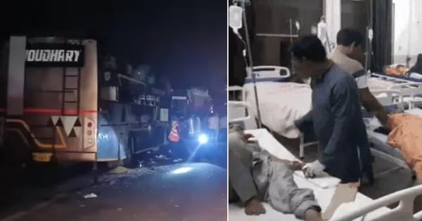 आगरा-लखनऊ एक्सप्रेस वे पर 15 दिनों में तीसरा बड़ा हादसा, फिरोजाबाद में खड़े ट्रक में घुसी यात्रियों से भरी बस, 3 की मौत