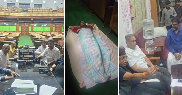 MUDA घोटाले के खिलाफ BJP- JDS ने खोला मोर्चा, कर्नाटक विधानसभा के अंदर सोए विधायक; सीएम सिद्धारमैया पर लगे आरोप