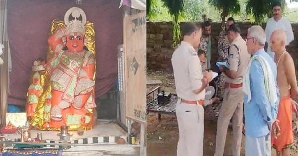 Sheopur News : छमछमा मंदिर में चोरी, चोरों ने साढ़े पांच किलो चांदी के गहने किए गायब, मंत्री रावत ने चढ़ाए थे
