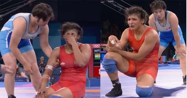 Paris Olympic 2024 : कंधा टूटा लेकिन जज्बा बरकरार, एक हाथ से लड़ीं भारतीय रेस्लर निशा दहिया, मैच हारा लेकिन जीत लिया दिल
