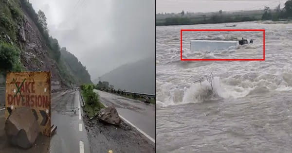Weather Update : राजस्थान में बारिश से हालात बेकाबू, टोरडी डैम में बह गई बस; हिमाचल में कई सड़कें बंद, 20 राज्यों में येलो अलर्ट