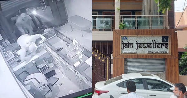 भोपाल में ज्वेलरी शॉप में चोरी : ताले काटे... शटर तोड़ा, 30 लाख के गहने और नकदी लेकर फरार; 10 दिनों में तीसरी बड़ी वारदात