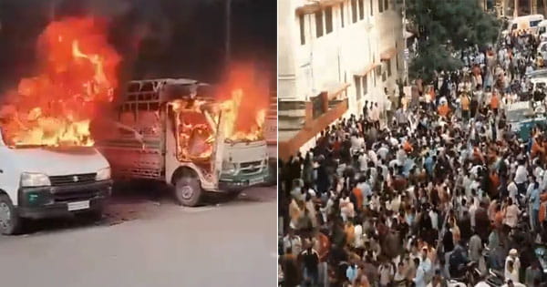 उदयपुर में 2 छात्रों के झगड़े के बाद बवाल, कार में लगाई आग, शॉपिंग मॉल में तोड़फोड़-पथराव, धारा 144 लागू