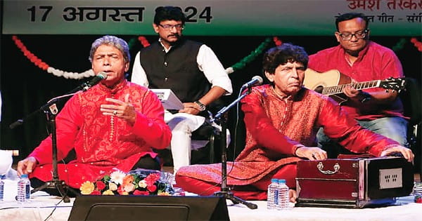 शुभा ने सुनाया शास्त्रीय संगीत, हुसैन बंधुओं ने पेश कीं गजलें और भजन