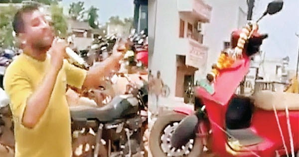 ओला की खराब सर्विस से परेशान हुआ शख्स, ठेले पर स्कूटर रख गाना गाया- लुट गए हम...