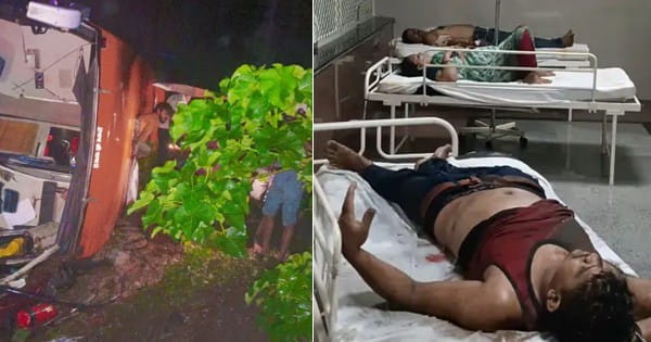 पांढुर्णा में हादसा, 3 की मौत : ड्राइवर ने 110 की स्पीड से दौड़ाई बस... डिवाइडर से टकराकर पलटी, भोपाल से हैदराबाद जा रही थी