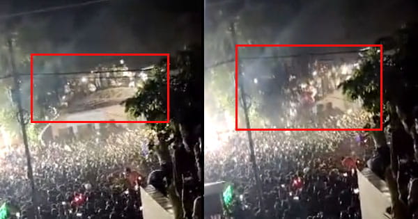 छपरा में आर्केस्ट्रा के दौरान गिरा छज्जा, एक साथ खड़े थे 100 से ज्यादा लोग, ईश्वरपुर मेले से सामने आया VIDEO