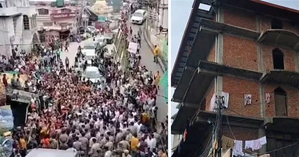 Shimla Masjid Controversy : शिमला मस्जिद विवाद पर फूटा लोगों का गुस्सा, अवैध निर्माण तोड़ने पर अड़े; ओवैसी बोले- मोहब्बत की दुकान में नफरत...