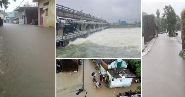 MP Weather : मध्य प्रदेश में भारी बारिश, नदी-नाले उफान पर, कई रास्ते हुए बंद; स्कूलों में छुट्टी का ऐलान
