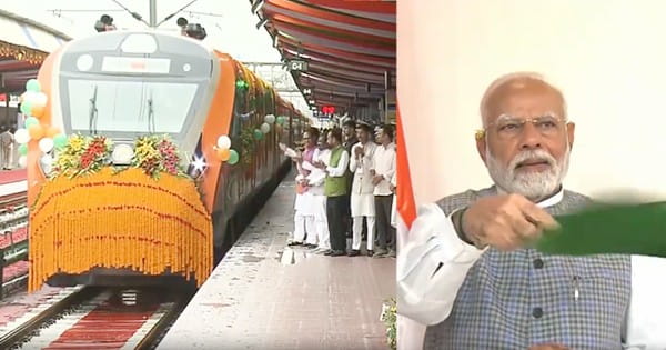 PM मोदी ने 6 नई वंदे भारत ट्रेनों को दिखाई हरी झंडी, UP-बिहार समेत इन राज्यों को मिलेगा फायदा
