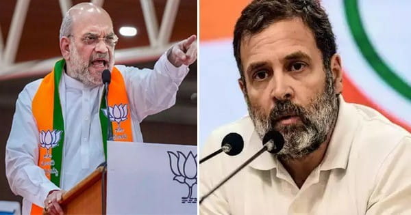 पाकिस्तानी रक्षा मंत्री के बयान से छिड़ा विवाद, अमित शाह ने कहा- राहुल गांधी और PAK का एक है एजेंडा