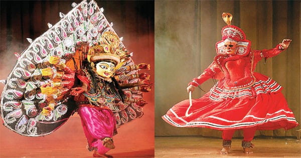 ओडिशा के साही जाता और उत्तरी केरल के थैय्यम मुखौटा भक्ति नृत्य में दिखी भव्यता
