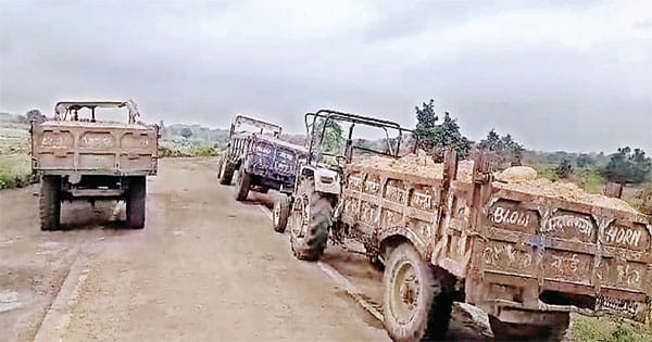 कटनी जिले की पिपही नदी में हो रहा बगैर अनुमति के रेत का उत्खनन