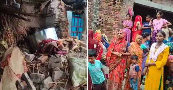 कन्नौज : कच्चे मकान की छत ढहने से दो बच्चों की मौत, 1 बहन की हालत गंभीर; बारिश के कारण आई नमी से हुआ हादसा