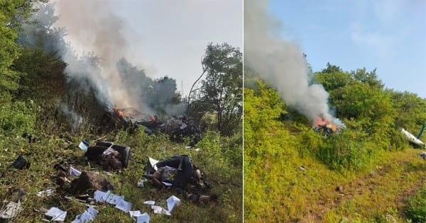 Helicopter Crash : पुणे में बावधन के पास हेलीकॉप्टर क्रैश, तीन लोगों की मौत