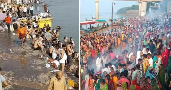 Sarva Pitru Amavasya 2024 : सर्व पितृ अमावस्‍या पर उमड़ी श्रद्धालुओं की भीड़, शिप्रा-नर्मदा में किया स्नान; तर्पण कर पितरों को दे रहे विदाई