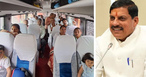 नेपाल में फंसे MP के 23 लोग बसों से रवाना, CM बोले- वे जल्द ही अपने परिजनों से मिलेंगे