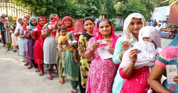 Haryana Assembly Election 2024 : हरियाणा में शाम 5 बजे तक 61% वोटिंग, नूंह में सबसे ज्यादा मतदान हुआ