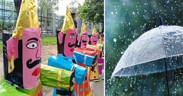 MP Weather Update : दशहरे का मजा बिगड़ने के आसार, रावण दहन में बारिश डाल सकती है खलल, जानें अपडेट